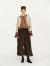 INTO THE EAST 25 Autumn/Winter Dark Moss Green V-Neck Corduroy Vest/Tapered Casual Pants ITE-E1DGAW040GR20PT-LV (E1DGAW032GR20VE)